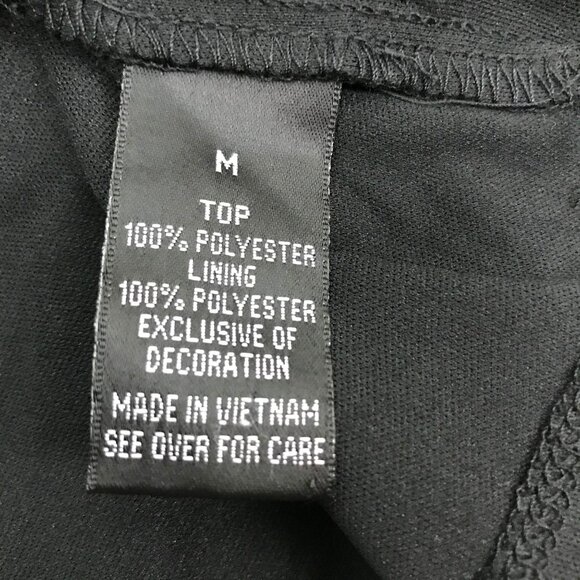 NWT iZ Byer Womens M Black Lace Blouse Aztec Tank Top Sleeveless Floral Casual - Picture 7 of 11